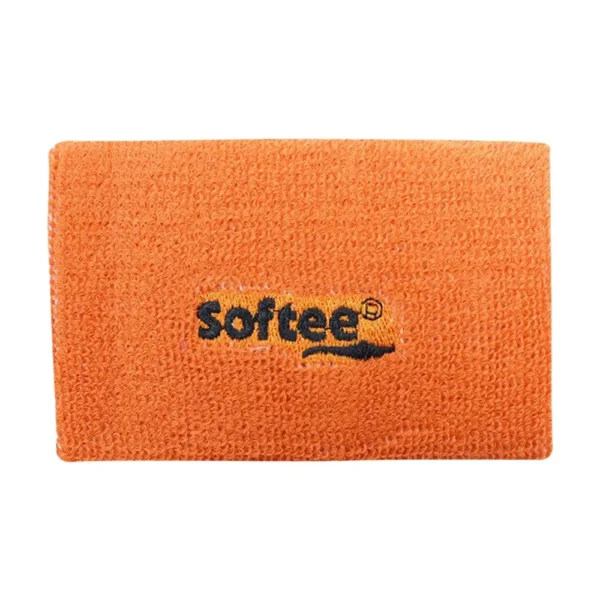 MUÑEQUERA ANCHA SOFTEE NARANJA FLUOR