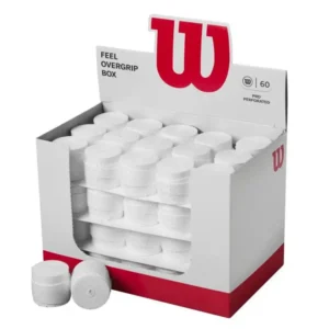 CAJA 60 UDS OVERGRIP WILSON PRO PADEL PERFORADO BLANCO