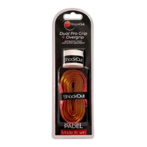 SHOCKOUT DUAL PRO GRIP Y OVERGRIP FUCSIA AMARILLO