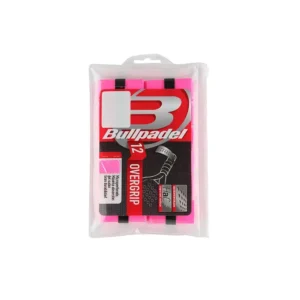 OVERGRIP BULLPADEL PACK 12 UNDS BG-1601 ROSA FLÚOR.
