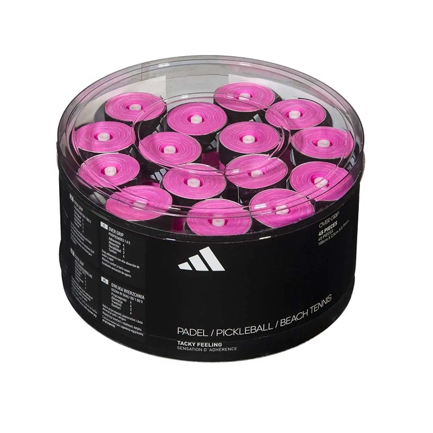 CUBO DE OVERGRIP 45 UNIDADES ADIDAS ROSA