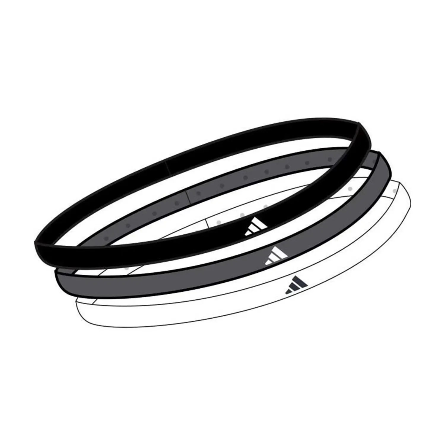 PACK 3 CINTAS ADIDAS