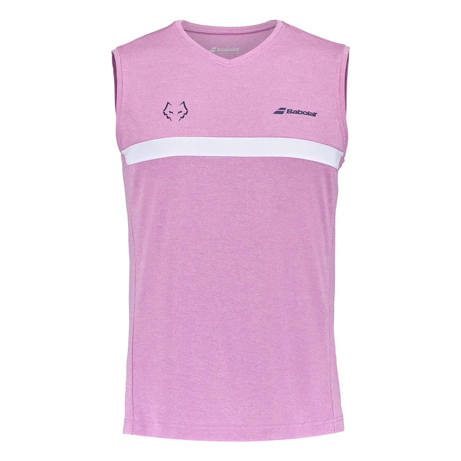 CAMISETA SIN MANGAS BABOLAT JUAN LEBRÓN ROSA