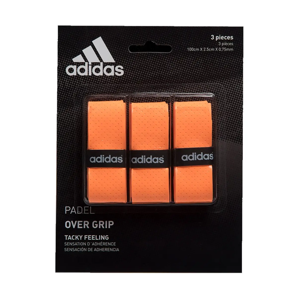 SET OVERGRIP ADIDAS 3 UNIDADES NARANJA
