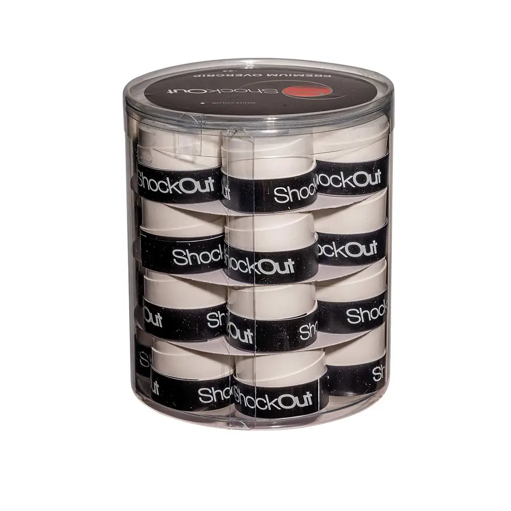 TAMBOR SHOCKOUT X24 OVERGRIPS PREMIUM BLANCO LISO 100-0049