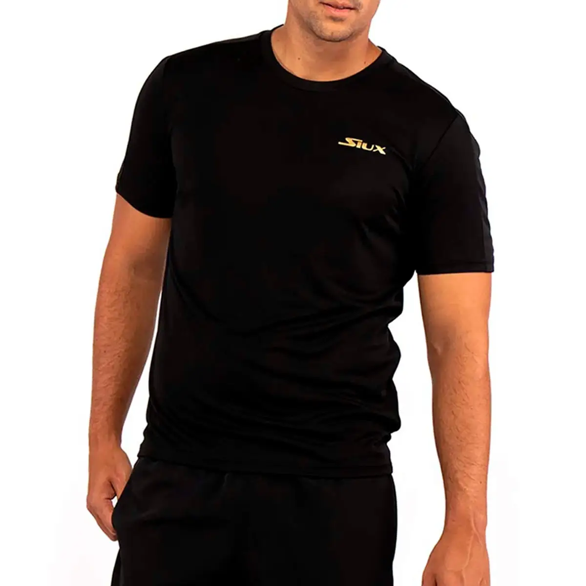CAMISETA SIUX HOMBRE MATCH NEGRO