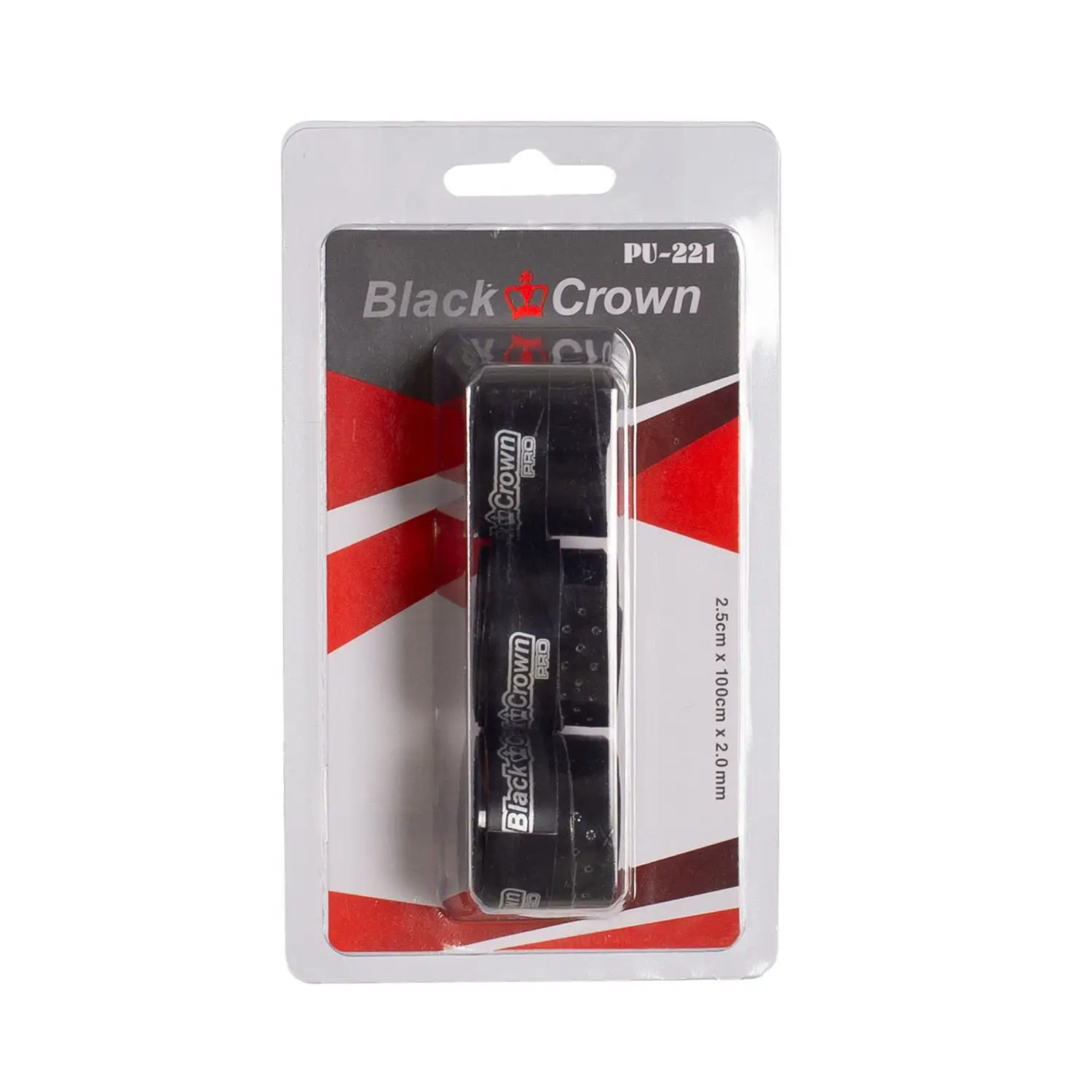 BLISTER 3 OVERGRIPS BLACK CROWN NEGROS