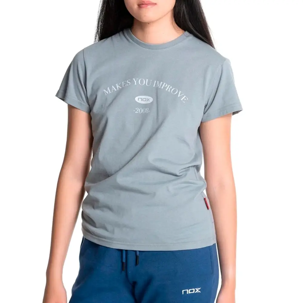 CAMISETA BASIC NOX MUJER GRIS