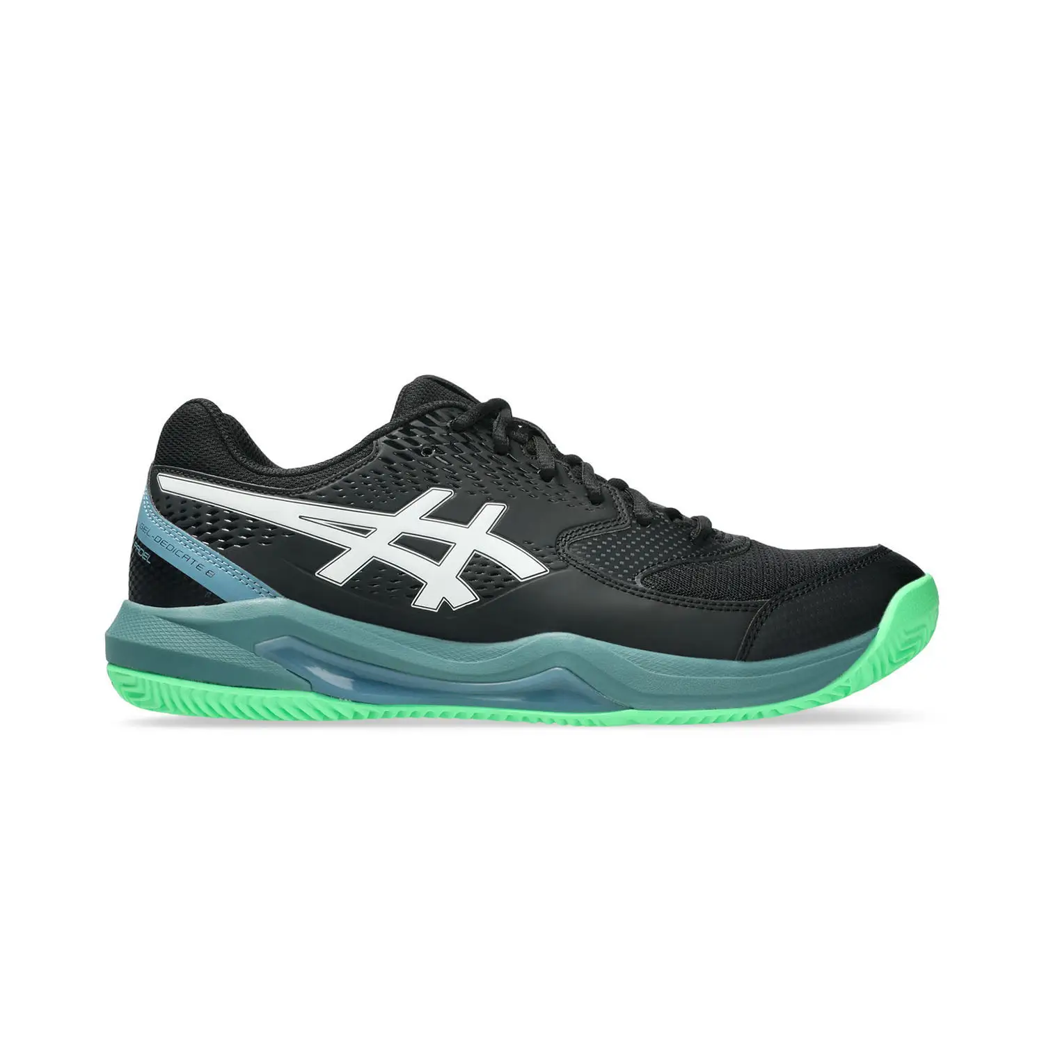 ASICS GEL-DEDICATE 8 PADEL NEGRO/VERDE 1041A414