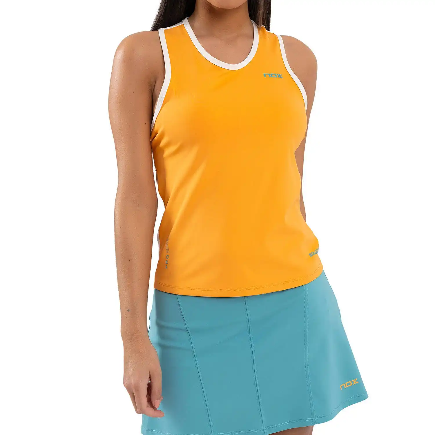 CAMISETA TIRANTES NOX PRO MUJER NARANJA