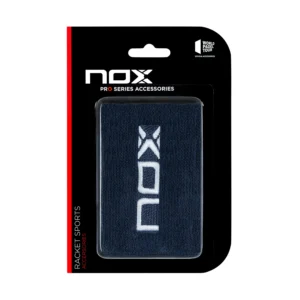 BLISTER (2 UDS) MUÑEQUERA NOX AZUL LOGO BLANCO