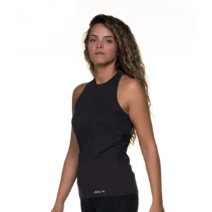 CAMISETA SIUX DIABLO HALTER NEGRO MUJER