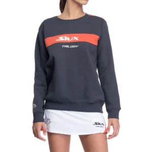 SUDADERA TRILOGY PATTY GRIS ROSA MUJER