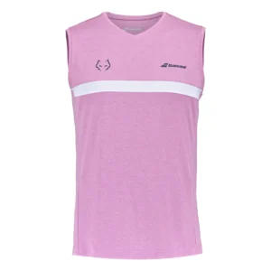 CAMISETA SIN MANGAS BABOLAT JUAN LEBRÓN ROSA