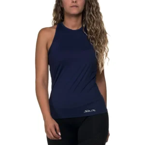 CAMISETA SIUX DIABLO HALTER AZUL MUJER