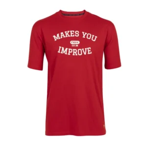 CAMISETA BASIC NOX ROJA LETRAS BLANCAS ROJO