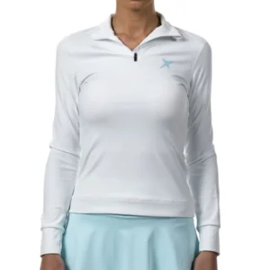 SUDADERA DROP SHOT OPALO MUJER BLANCA